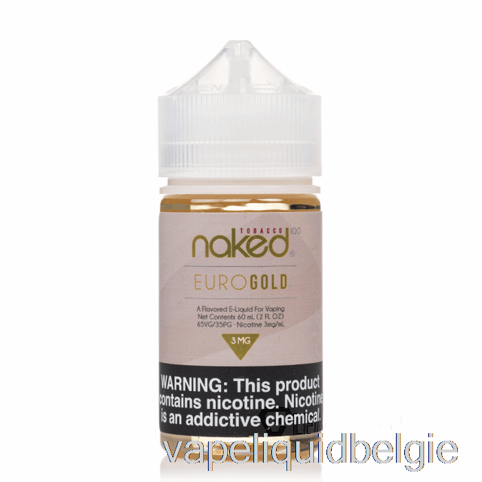 Vape België Euro Goud - Naakt 100 Tabak - 60ml 0mg